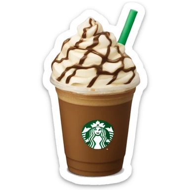 Starbucks chocolate caramel Frappuccino  sticker