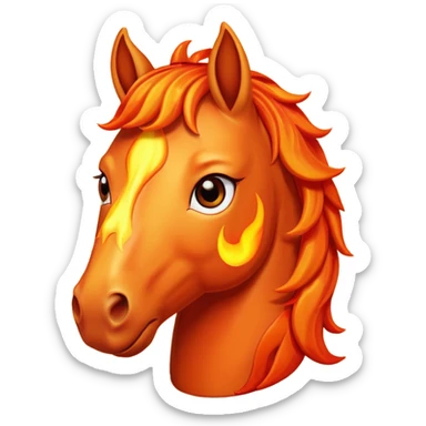 Happy fire horse emoji sad fire horse emoji worried fire horse emoji sticker