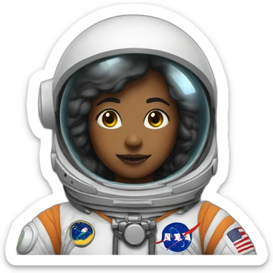 astronaut woman sticker