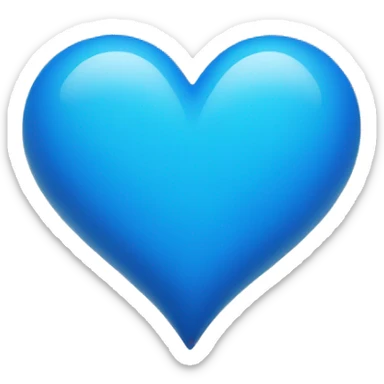 blue heart sticker