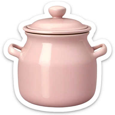 Pale pink cream pot sticker