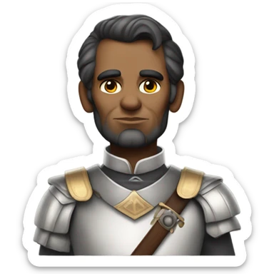 Abraham Lincoln hugging Joan of Arc sticker