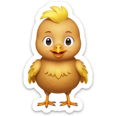 Little chicken that is waking up sole random grandma sticker