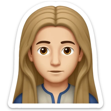 Boy arab long hair sticker