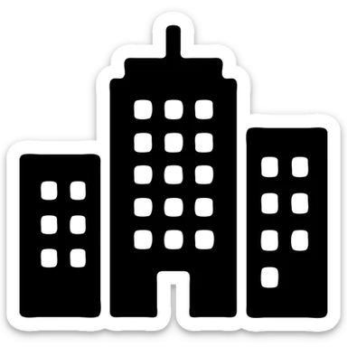 городская архитектура здания высотки sticker