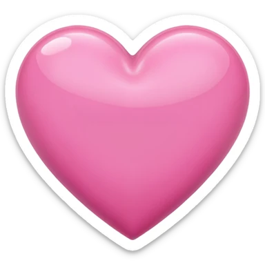 a pink heart with different styles sticker