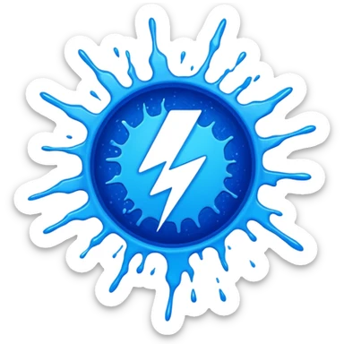 plasma splatter sticker