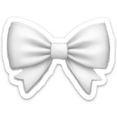 white bow sticker