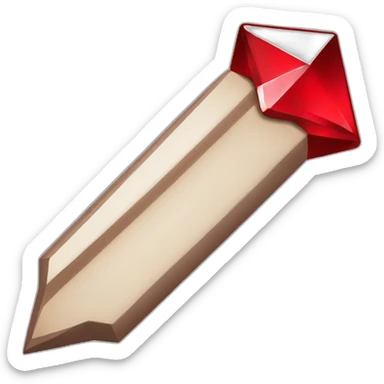 red diamond mouse cursor sticker