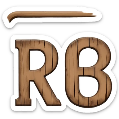 a sign with only the word "RCH" written on it in capital letters sticker