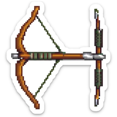 bow and arrow weapon from zelda sticker