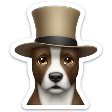 Boer with a top hat sticker