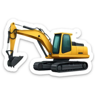 Excavator small emoji sticker