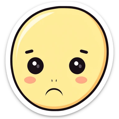 sad face sticker