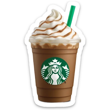 starbucks frappucino sticker