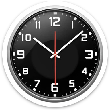 horloge indiquant 18h30 sticker