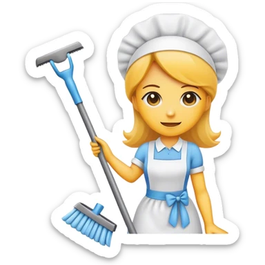 Create a emoji with the logo EZ Maid Cleaning sticker