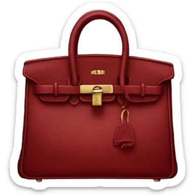 dark red birkin sticker