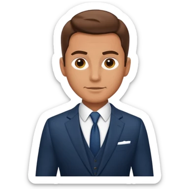 gentlemen vibe suit sticker