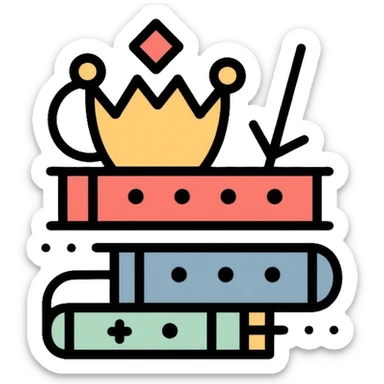 English language learning symbol sticker