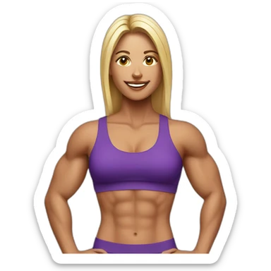 fitness model sticker