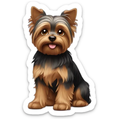 dog yorky sticker