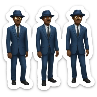 The blue brothers full body sticker