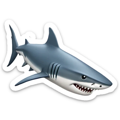shark in maserati sticker