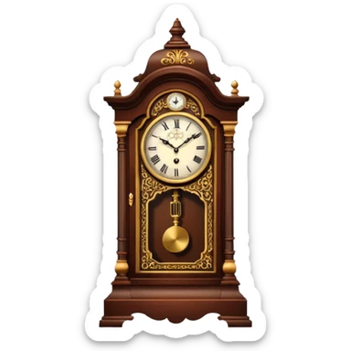 Grandfather's old clock sticker