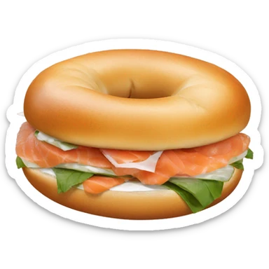Lox bagel sandwich sticker