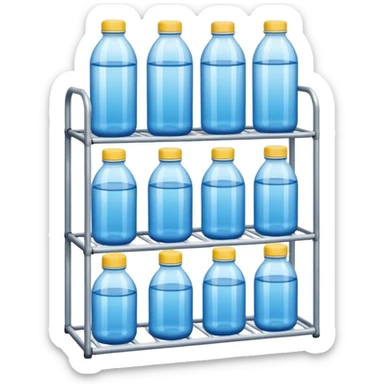 Water bottle shop sticker