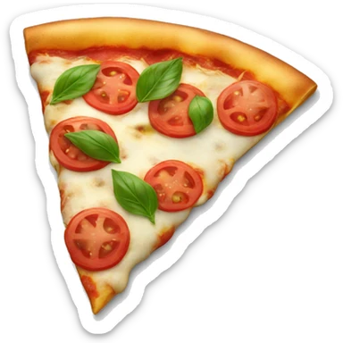 Pizza caprese sticker
