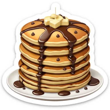 Chocolate chip pancakes  sticker