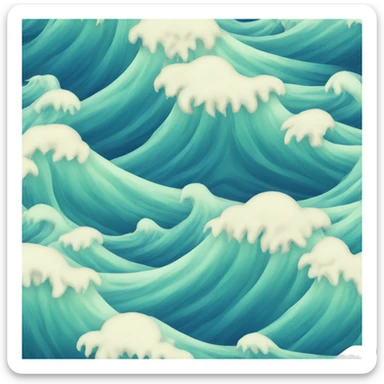  ocean waves sticker