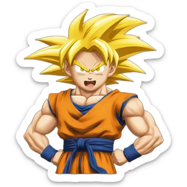 super sayan goku sticker