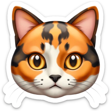 tortoiseshell cat sticker