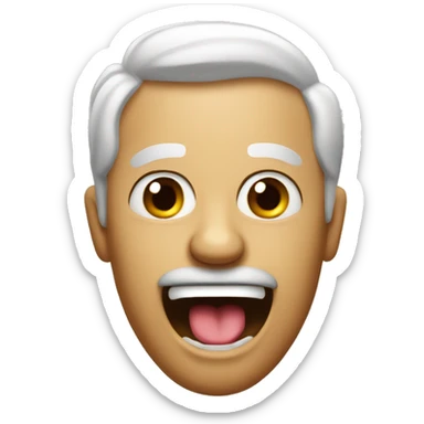 Mocking tongue out emoji sticker