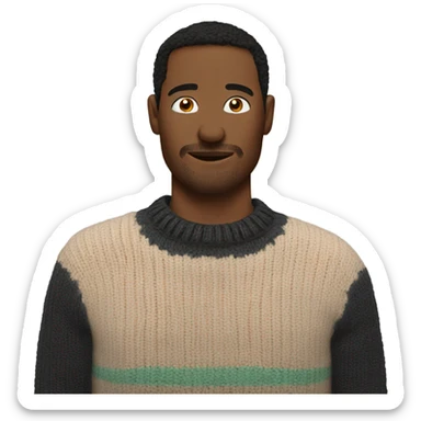 half knit sweater sticker