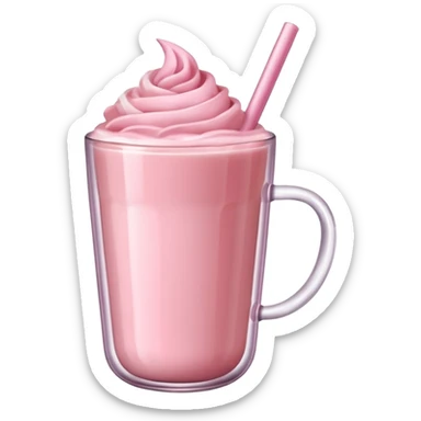 rose hot milk tea sticker