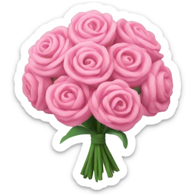pink bouquet sticker
