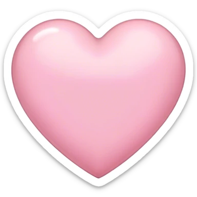 coração rosa claro sticker