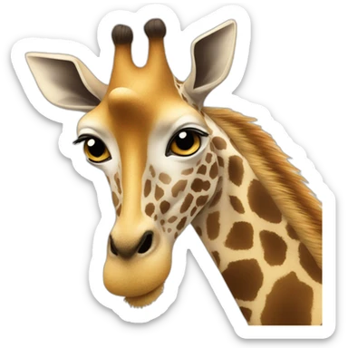 Girafa fofa sticker
