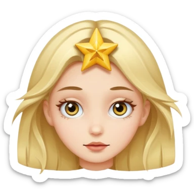 Ca with star eyes sticker