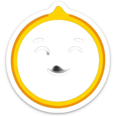 smiling sun sticker