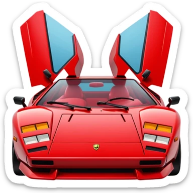lambo countach sticker