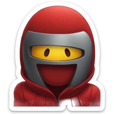 among us red spacial costume sticker