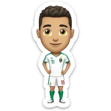 Ronaldo avec le maillot de l'Algérie sticker