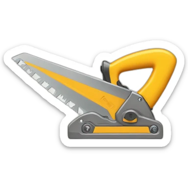 A construction saw sticker