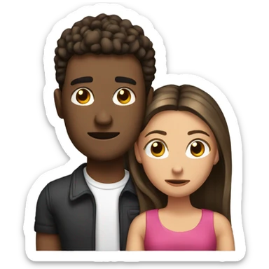 They're breaking up a couple sticker