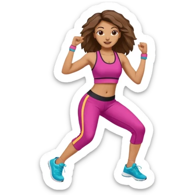 Zumba workout sticker